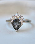 Vivian Grace 5 Black Rutilated Quartz Ring- Sterling Silver