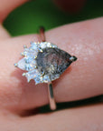 Vivian Grace Black Rutilated Quartz Ring- Sterling Silver