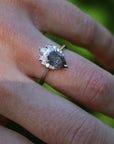 Vivian Grace Black Rutilated Quartz Ring- Sterling Silver