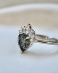 Vivian Grace Black Rutilated Quartz Ring- Sterling Silver