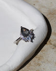 Vivian Grace Black Rutilated Quartz Ring- Sterling Silver