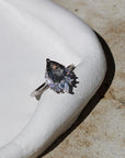 Vivian Grace Black Rutilated Quartz Ring- Sterling Silver