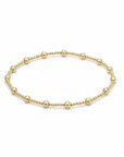 Vivian Grace Bracelet 14k Gold Filled Beaded Stretch Bracelet – 2mm + 4mm