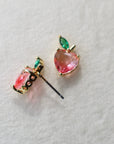 Vivian Grace Earrings Apple Heart Stud Earrings