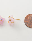Vivian Grace Earrings Celestial Rose Quartz Stud Earrings
