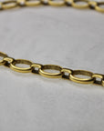 Vivian Grace Gold Antiqued Gold Chunky Puff Heart Necklace