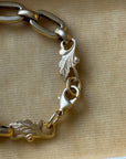 Vivian Grace Jewelry Bracelet Antiqued Gold Charlie Filigree Large Link Bracelet - Antique Gold Plate