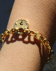 Vivian Grace Jewelry Bracelet Antiqued Gold Lock Bracelet