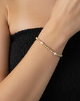 Vivian Grace Jewelry Bracelet Freshwater Pearl and 14k Gold Filled Bead Bracelet - 6.5”