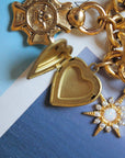 Vivian Grace Jewelry Bracelet Gold Antiqued Gold Charm Bracelet