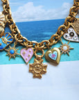 Vivian Grace Jewelry Bracelet Gold Antiqued Gold Charm Bracelet
