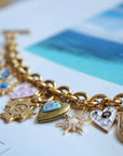 Vivian Grace Jewelry Bracelet Gold Antiqued Gold Charm Bracelet