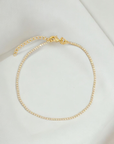 Vivian Grace Jewelry Bracelet Gold Baby Tennis Bracelet- 1mm