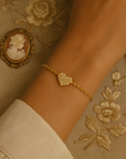 Vivian Grace Jewelry Bracelet Gold Pave Heart Bracelet
