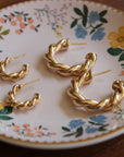 Vivian Grace Jewelry Earrings Gold Gold Twist Hoops