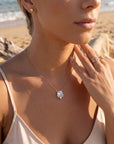 Vivian Grace Jewelry Necklace Ava Moonstone & Topaz Necklace