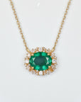 Vivian Grace Jewelry Necklace Emerald Green The Poppy Necklace