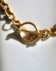 Vivian Grace Jewelry Necklace Gold Antiqued Gold Buffalo Coin Necklace
