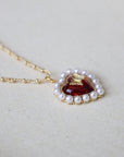 Vivian Grace Jewelry Necklace Gold Butterfly Pearl Heart Necklace