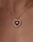 Vivian Grace Jewelry Necklace Gold Butterfly Pearl Heart Necklace