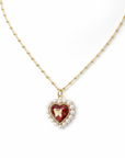 Vivian Grace Jewelry Necklace Gold Butterfly Pearl Heart Necklace