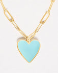 Vivian Grace Jewelry Necklace Gold-Filled Enamel Heart Necklace