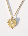 Vivian Grace Jewelry Necklace Gold Gold Filled Opal Heart Pendant