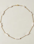 Vivian Grace Jewelry Necklace Gold Gwen Pearl Choker