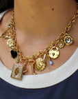 Vivian Grace Jewelry Necklace Gold Lover’s Bridge Charm Necklace