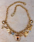 Vivian Grace Jewelry Necklace Gold Lover’s Bridge Charm Necklace