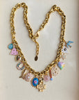 Vivian Grace Jewelry Necklace Gold Luck & Love Vintage Charm Necklace
