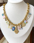 Vivian Grace Jewelry Necklace Gold Luck & Love Vintage Charm Necklace