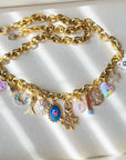 Vivian Grace Jewelry Necklace Gold Luck & Love Vintage Charm Necklace