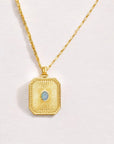 Vivian Grace Jewelry Necklace Gold Opal Sunburst Pendant