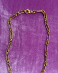 Vivian Grace Jewelry Necklace Gold Starry Gold Heart Charm Holder Necklace- Antiqued Gold