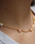 Vivian Grace Jewelry Necklace Pave Star Choker