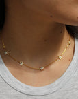 Vivian Grace Jewelry Necklace Pave Star Choker