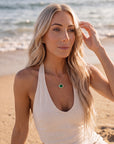 Vivian Grace Jewelry Necklace Poppy Necklace - Created Emerald