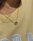 Vivian Grace Jewelry Necklace Rain Skye Necklace - Rain Dichroic Glass