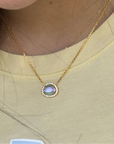 Vivian Grace Jewelry Necklace Rain Skye Necklace - Rain Dichroic Glass