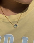 Vivian Grace Jewelry Necklace Rain Skye Necklace - Rain Dichroic Glass