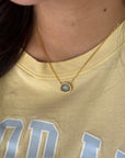 Vivian Grace Jewelry Necklace Rain Skye Necklace - Rain Dichroic Glass