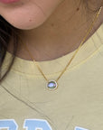 Vivian Grace Jewelry Necklace Rain Skye Necklace - Rain Dichroic Glass