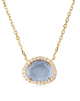 Vivian Grace Jewelry Necklace Rain Skye Necklace - Rain Dichroic Glass