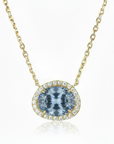 Vivian Grace Jewelry Necklace Rain Skye Necklace - Rain Dichroic Glass
