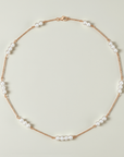 Vivian Grace Jewelry Necklace Rose Gold Gwen Pearl Choker