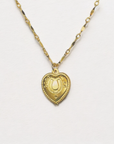 Vivian Grace Jewelry Necklace The Vintage Luck Heart Necklace - 14k Gold Filled Chain