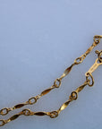 Vivian Grace Jewelry Necklace The Vintage Luck Heart Necklace - 14k Gold Filled Chain