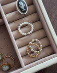 Vivian Grace Jewelry Ring 3mm Freshwater Pearl and 14k Gold Filled Bead Ring