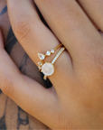 Vivian Grace Jewelry Ring Ava Moonstone & Topaz Ring Set